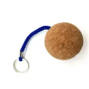Round Floating Cork Keyring Ball Wooden 2pcs 50mm Ball Cork Equipement Key
