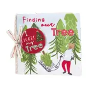 Mud Pie Kids FINDING OUR TREE Baby Soft Fabric Plush Board Book Christmas