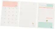 COHEALI 3 Pack of Planner Notebook Replacement Cores 6 Hole Notepad Papers for Planning and Journaling