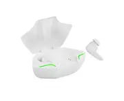2Pcs 5530 Wireless Earbuds Ergonomic Breathing Light ABS Practical Stereo True Wireless Stereo Bluetooth-compatible 5.0 In-ear Earphones for Gaming-White
