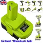 Battery Adapter for New Dewalt for Milwaukee 18v to for Ryobi Power Drill Tools