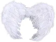 Sweidas Small Feather Angel Wings - White Small Feather Angel Wings - White