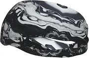 [CADREWY] Black White Marble Print Stylish Sports Sweatband Stretchy Breathable and Moisture Wicking Headband for Gym