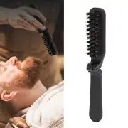 Foldable Beard Brush Waterproof Grooming Cleaning Beard Black Beard Styling Comb