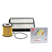 NGK Iridium Spark Plugs & NTK Air Oil Filter for Mazda CX-7 ER 2.5L 09-12