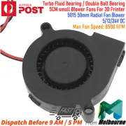 5015 50mm Radial Fan Blower Turbo Ball/Fluid Bearing For 3D Printer For ENDER 3