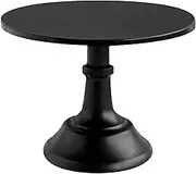 NDNCZDHC Round Cake Stand Metal Cake Stands Matte Black Dessert Table Display Wedding Cake Stand for Dessert Table Party(25x20cm)