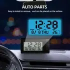 Mini LCD Screen Digital Clock Temperature Interior Desk Car Auto 1PCS I0L2 Y5J8
