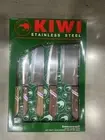 KIWI 5 Knife Set fruit peeler, chef's knife, slicer, and cleaver WOOD original