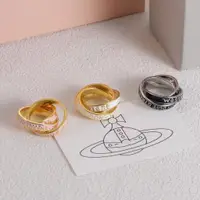在飛比找蝦皮商城精選優惠-土星三環搪瓷戒指高級感疊戴