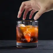 Custom Engraved Agave Rey Whiskey Glass – 11 oz Standard Rocks Glass NEW