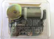 ROBIN'S Clear “See Thru” Wind-Up Music Box Plays “LARA'S THEME”