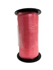 Curling Ribbon Crimped 1 Unit Berwick Spool Salmon / Hot Pink 3/16 in x 350 New