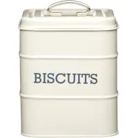 在飛比找momo購物網優惠-【KitchenCraft】復古餅乾密封罐 奶油黃(保鮮罐 