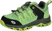 [Brütting] Unisex Kid's Mount Pinos Low Trekking Shoes, Green Black Lemon, 41 EU