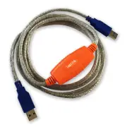 - USB 3.0 Super Speed Transfer Cable - USB Data Transfer Cable PC to PC - Compat