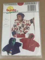 Burda Express Sewing Pattern 4218 3 Months To 18 Months Baby Fleece Jacket Lined