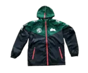 NRL 2024 Wet Weather Jacket - South Sydney Rabbitohs - Black - Adult