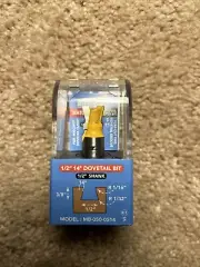 MicroJig MATCHFIT 14-Degree 1/2 Inch Shank Dovetail Router Bit