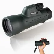 12X50 HD Portable Hand Held Telescope - Monocular Telescope for Kids Adults, Hig