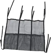 PRETYZOOM Trampoline Storage Mesh Bag Multi Grid Organizer for Shoes Easy Use Elastic Straps Versatile for Trampolines Pools Camping More