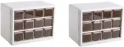 DEARMAMY 2 Sets Jewelry Box for Drawers Desktop Storage Drawers Jewelry Earrings Rings Bracelets Necklace