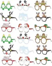 [ABOOFAN] 18pcs Paper 3d Glasses Xmas Party Favors Christmas Dress up Accessories Christmas Party Eyewear Christmas Tree Sunglasse Xmas Party Glasses Xmas Party Supplies Child Cartoon