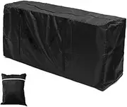 Garden Furniture Cushions Storage Bag Large Waterproof Lightweight Outdoor Patio Seat Pads Carry Handbag with Handle for Christmas Tree 173x76x51cm (Black)