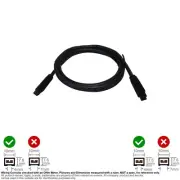 Cable Firewire IEEE 1394 1394B BETA 9-Pin Male Male Black 6FT #125702