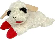 AIMALL Lamb Plush Squeaky Dog Toy 11.4in Soft Chew Toy for Small Medium Dogs Puppy Teeth Cleaning Interactive Play Lightweight Stuffed Pet Companion
