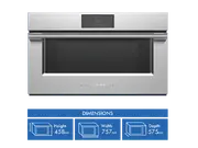 Fisher & Paykel 76cm Series 9 Professional Compact Combination Steam Oven