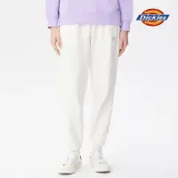 在飛比找momo購物網優惠-【Dickies】女款米白色純棉側邊拼接針織縮口褲｜DK01