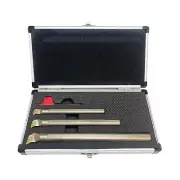 3PC INDEXABLE LATHE BORING BAR SET SILVER 10MM, 12MM, 16MM DCMT07 INSERTS