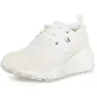 Steve Madden Women's Cliff Leather Mixed Print Fashion Sneaker