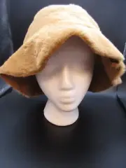 STEVE MADDEN OS Hat Faux Fur Bucket Hat Reversible CAMEL NWT