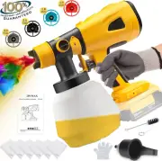 Cordless Paint Spray Gun FOR Dewalt 20V Battery Powered Electric Paint Sprayer
