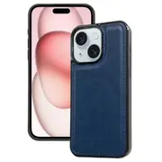 For Iphone 15 Cowhide Texture Back Cover Phone Case