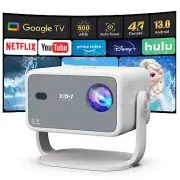 1080P 25000LMS Smart 4K Android13 Projector 3D WiFi AI Focus Video Home Theater