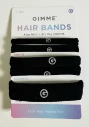 GIMME HAIR BANDS 5 New / Firm Hold + All Day Comfort Gentle On Hair Extra Strong