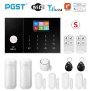 PGST Smart Life Alarm System for Home WIFI GSM Security Alarm Host with Door and