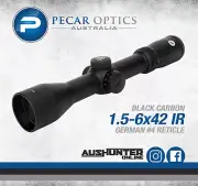NEW Pecar Optics 1.5-6x42 IR Rifle Scope Black Carbon Hunting Target German 4