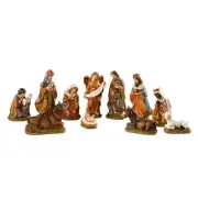 11 Piece Holy Family Nativity Set Without Stable Home Christmas Display 4.5 In