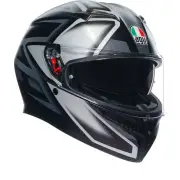 K3 E2206 MPLK Compound Matt Black Grey 008 Full Face Helmet