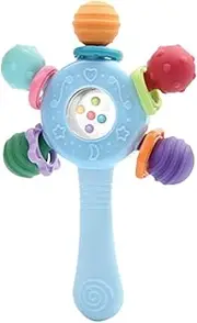 Rattle and Sensory Teether Toy | Baby Teether Chew Toys | Soft Music Learning Toys, Soothing Baby Teether Chew, Girls