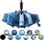 [LANBRELLA] Umbrella Compact Inverted Folding Umbrellas Auto Open Close - H2.15.Ice Cave