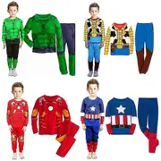 Superhero Pyjamas Kids Boy Sleepwear Nightwear Pajamas Set Outfit N A 4Y-100CM