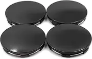 65mm(2.56in)/62mm(2.44in) Wheel Hub Center Caps High Gloss Black Set of 4 for A Flat Type Volk Racing TE37 17" & 18" Wheel Rims