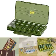 Pill Container 7 Days 21 Grids 3 Times a Day Pills Case Portable Pill leGhL