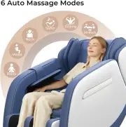 8 Fixed Shiatsu Zero Gravity Massage Roller Chair With Heater and Bluetooth