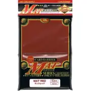 KMC 80 MATTE MAGIC MTG CARD BARRIER SLEEVES DECK PROTECTORS - MAT RED